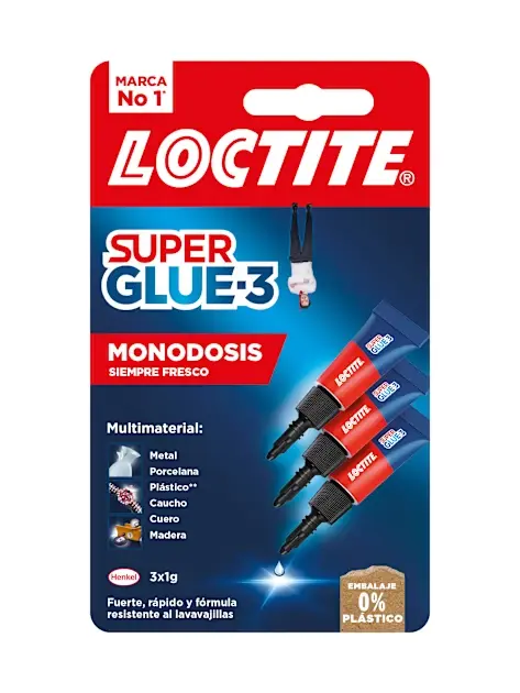 Pack de 3 adhesivos super glue-3 loctite 1 g