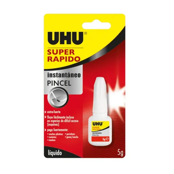 Adhesivo super rápido uhu pincel 5 g