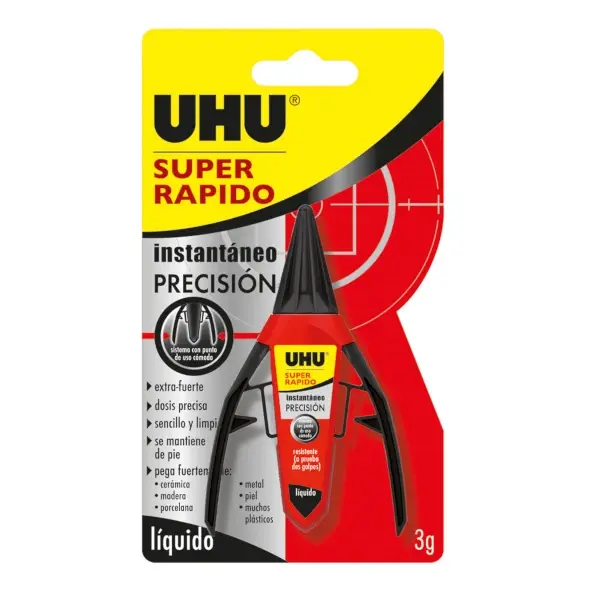 Adhesivo super rápido uhu precisión 3 g