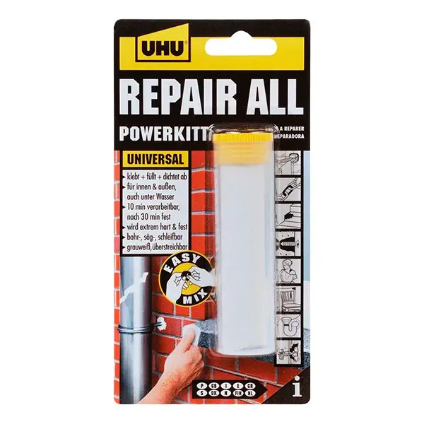 Masilla adhesiva epoxi reparadora universal 60 g uhu