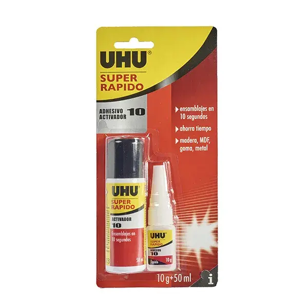 Pack adhesivo+activador uhu