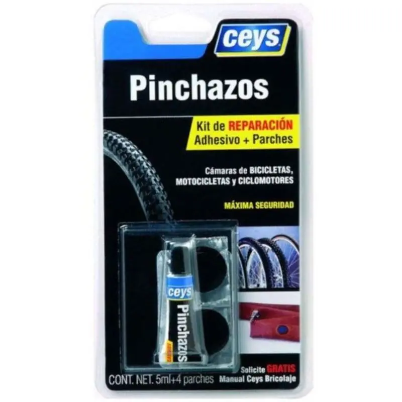 Reparador pinchazos ceys 5ml+4parches