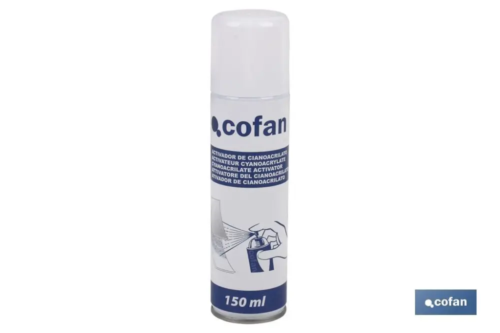 Activador de cianoacrilato - 210 ml. Cofan