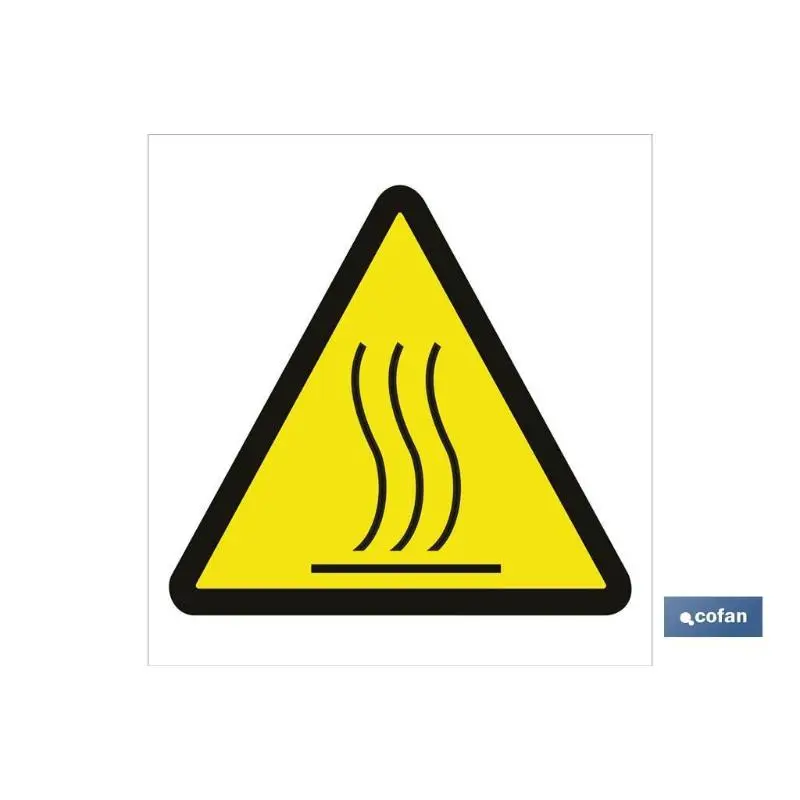 Señal adhesivo 105x105mm. Peligro emanaciones