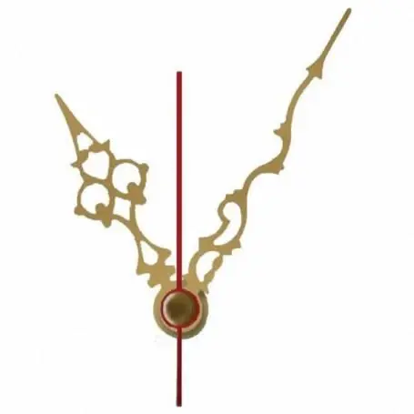 Agujas reloj filigrana con segundero dorada 40mm 2040054 para Relojes Analógicos