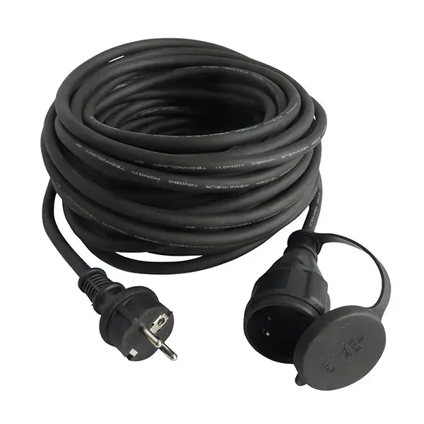Prologador de cable h07rn-f negro 3 x 1,5 mm² 10 m diall