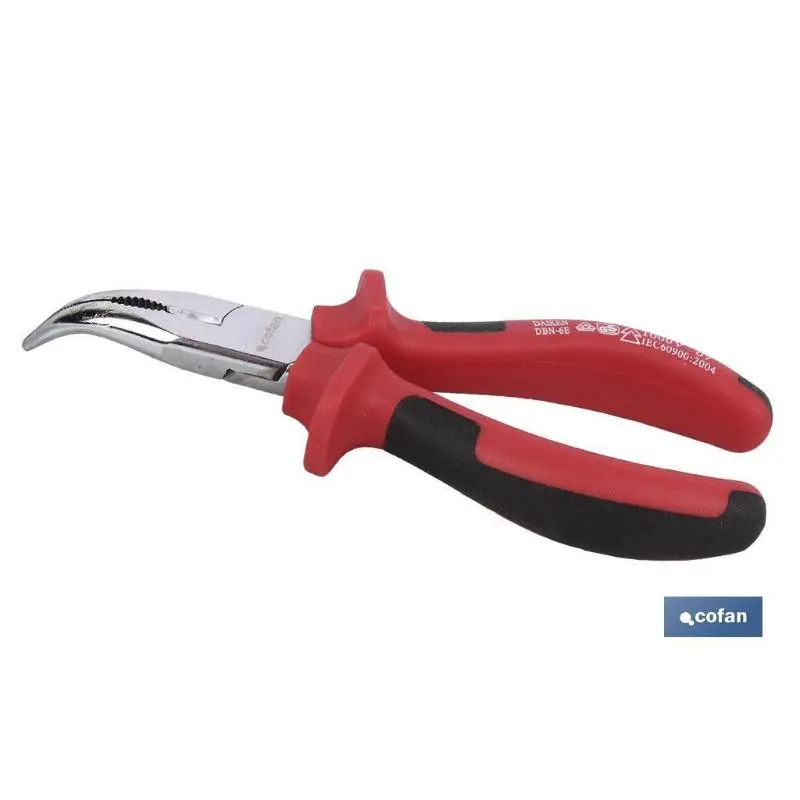 Alicate telef. Boca curva 1000v 6(160mm) Cofan