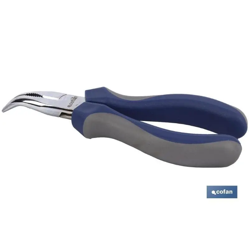 Alicates punta doblada c/muelle 6 Cofan