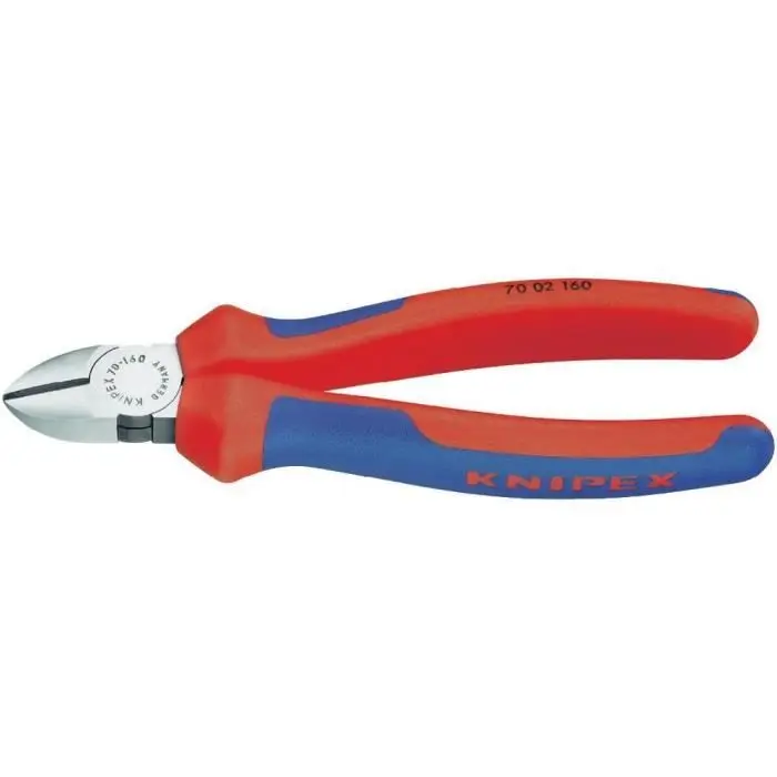 Alicates de corte oblicuo knipex 180 mm