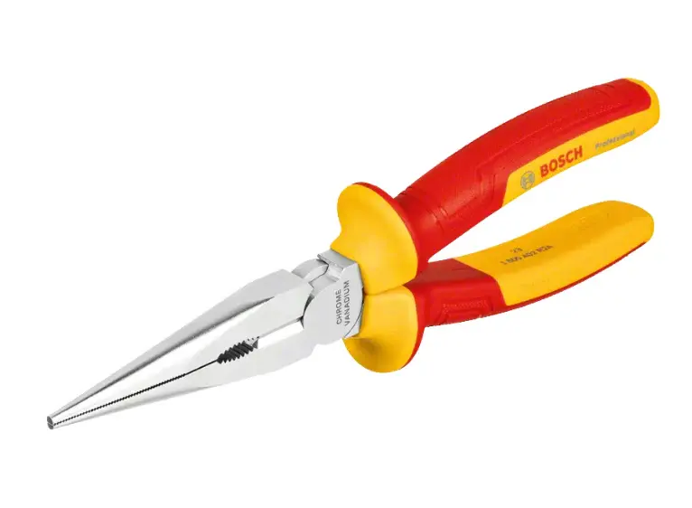 Alicate BOSCH recto de punta larga aislado VDE, 200 mm Profesional