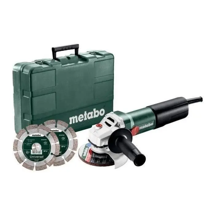 Amoladora angular metabo wq 1100-125 - 125mm 1100w - robusta y adaptable