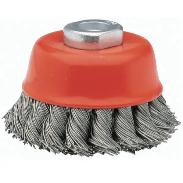 Cepillo taza mini amoladora trenzado bellota