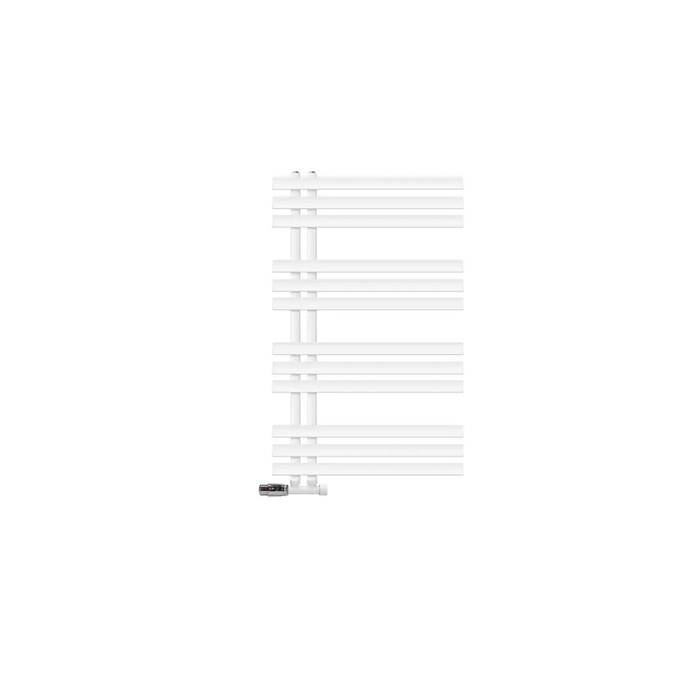 Estante de Ducha Radiador de diseño hierro em 600x1000 blanco + esquina ecd geramny