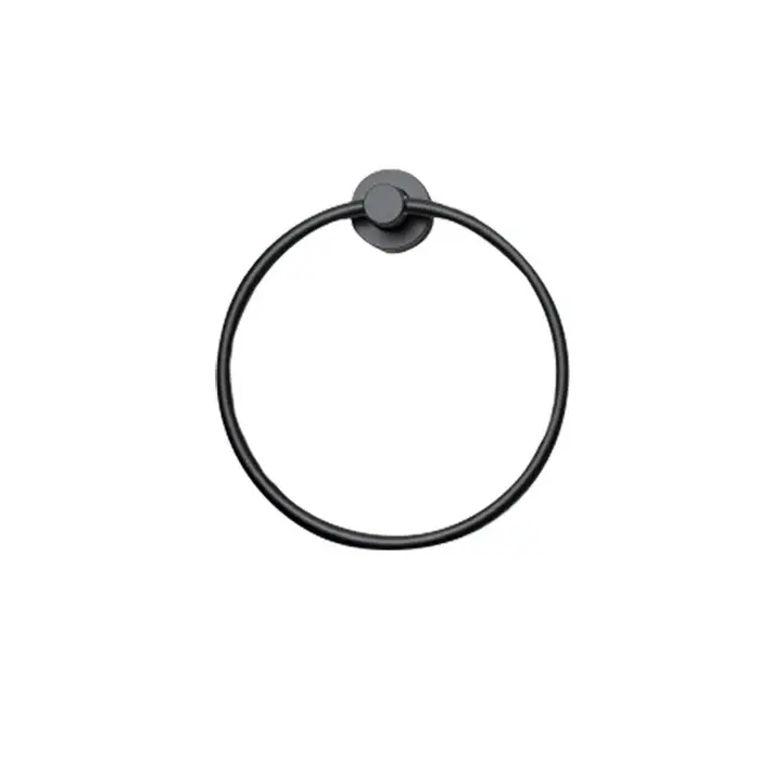 Premium de Acero Inoxidable TECNO-PROJECT-BLACK TOALLERO DE ANILLA NEGRO MATE S166220