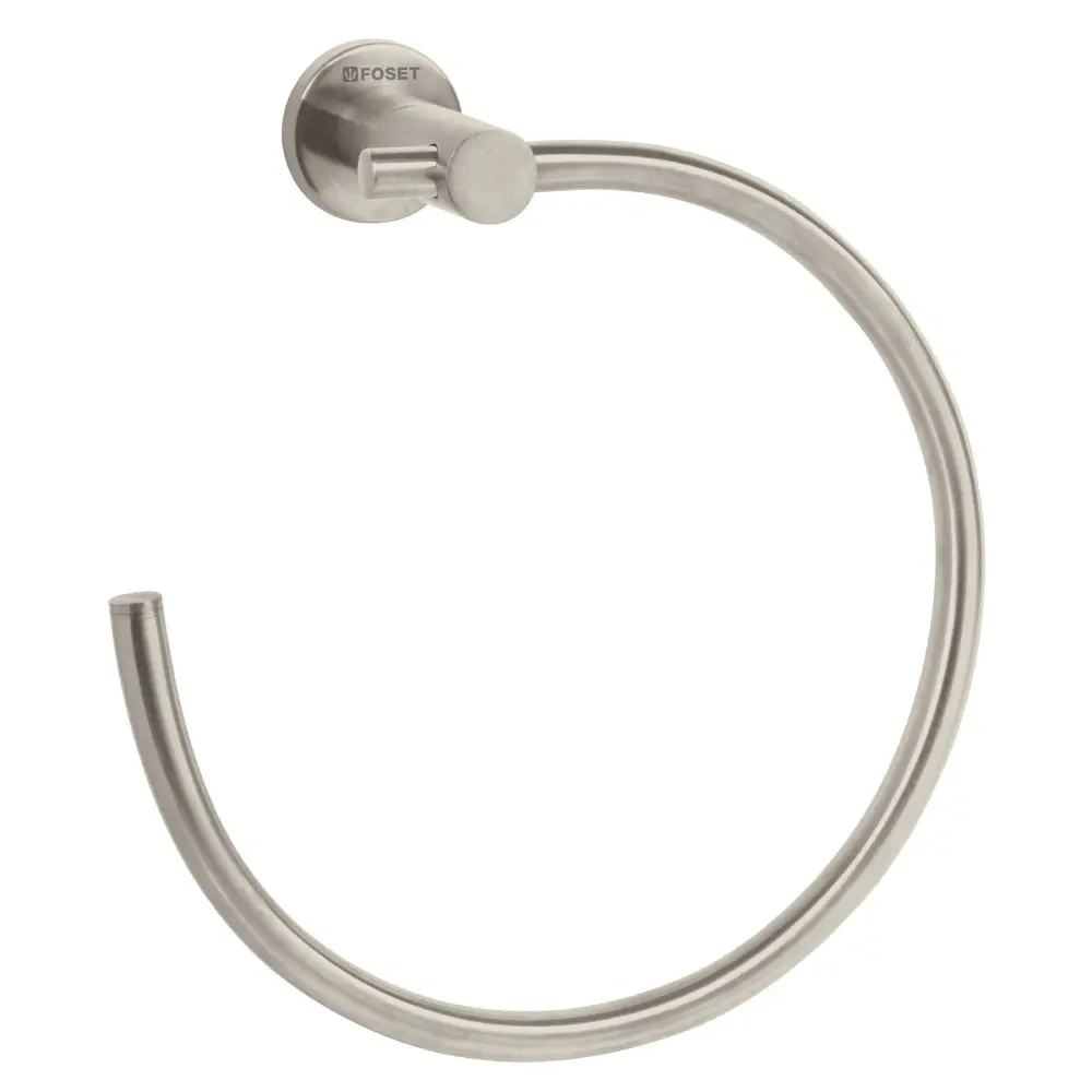 Toallero de argolla, satinado, línea Element - Compatible Universal