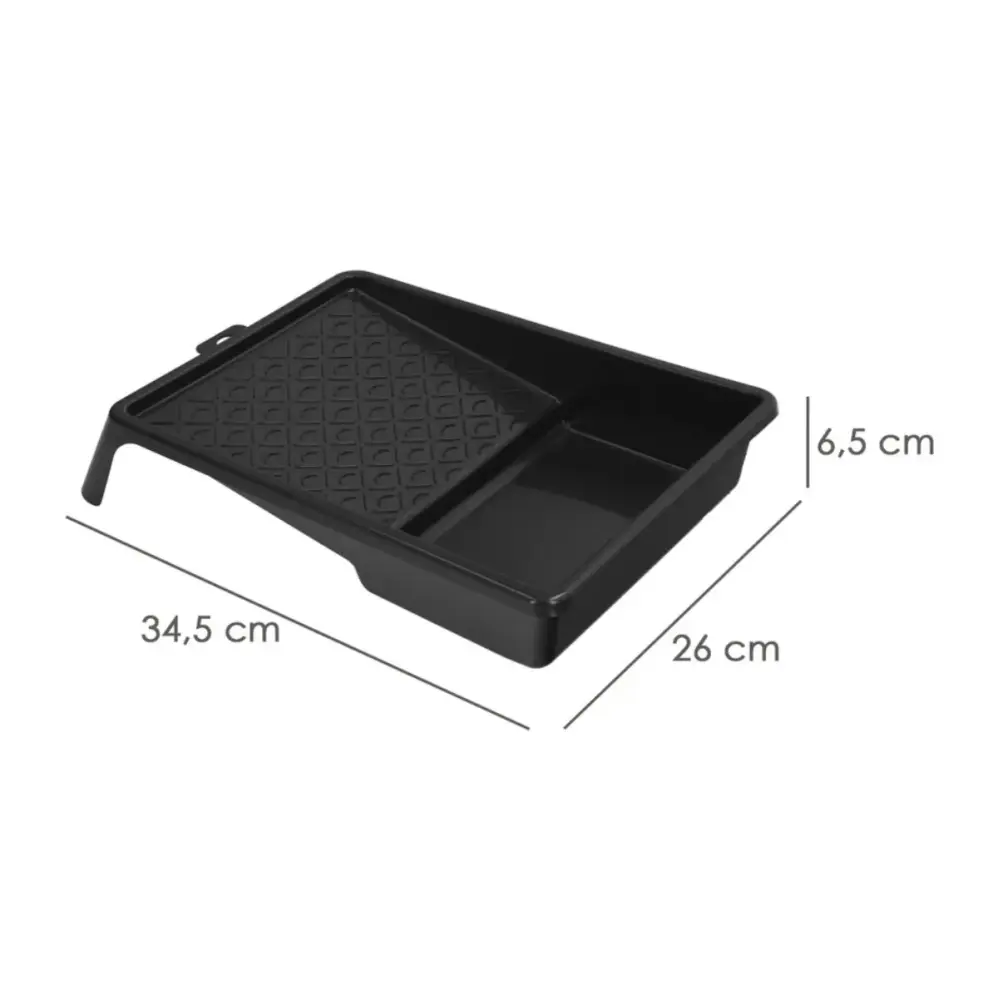 Cubeta pintura doméstica negro 6,5x26x34,5 cm