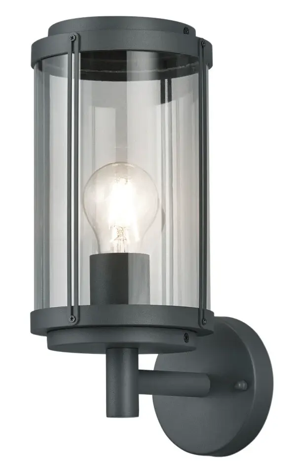 202360142 APLIQUE PARED ALUMINIO ANTRACITA TANARO E27 IP44 TRIO