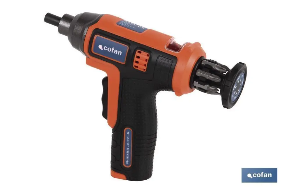 Atornillador elect.4v(lit/lon) 1,3ah multi-puntas 8 en 1