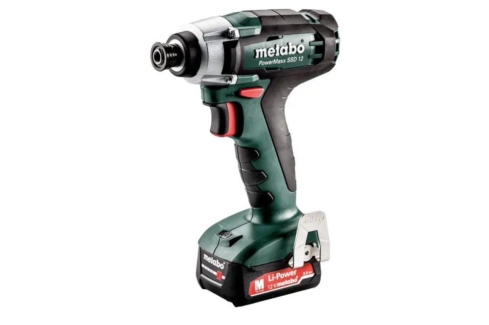 Atornillador de impacto inalámbrico metabo powermaxx ssd 12 - 12v 115nm con con Cargador Rápido