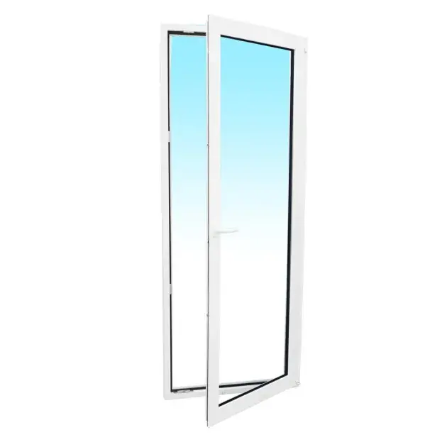 Balconera aluminio practicable derecha 4 cámaras 200x80 cm