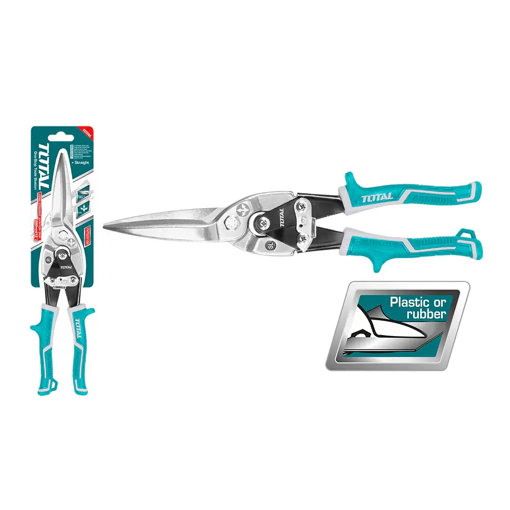 TIJERA DE AVIACION 12 RECTA LARGA TOTAL (THT525106) con Mango Ergonómico