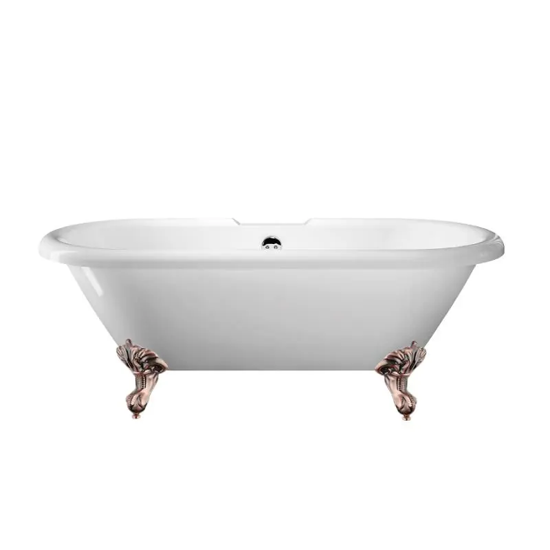 Bañera con patas chelsea 154 cm patas águila cobre envejecido