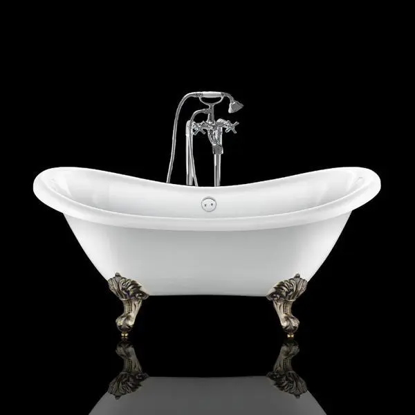 Bañera con patas darlington 175 cm patas águila bronce envejecido