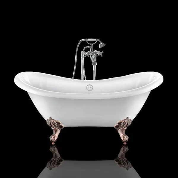 Bañera con patas darlington 175 cm patas águila cobre envejecido