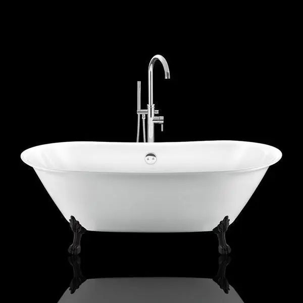 Bañera con patas surry hills 165 cm patas león negras