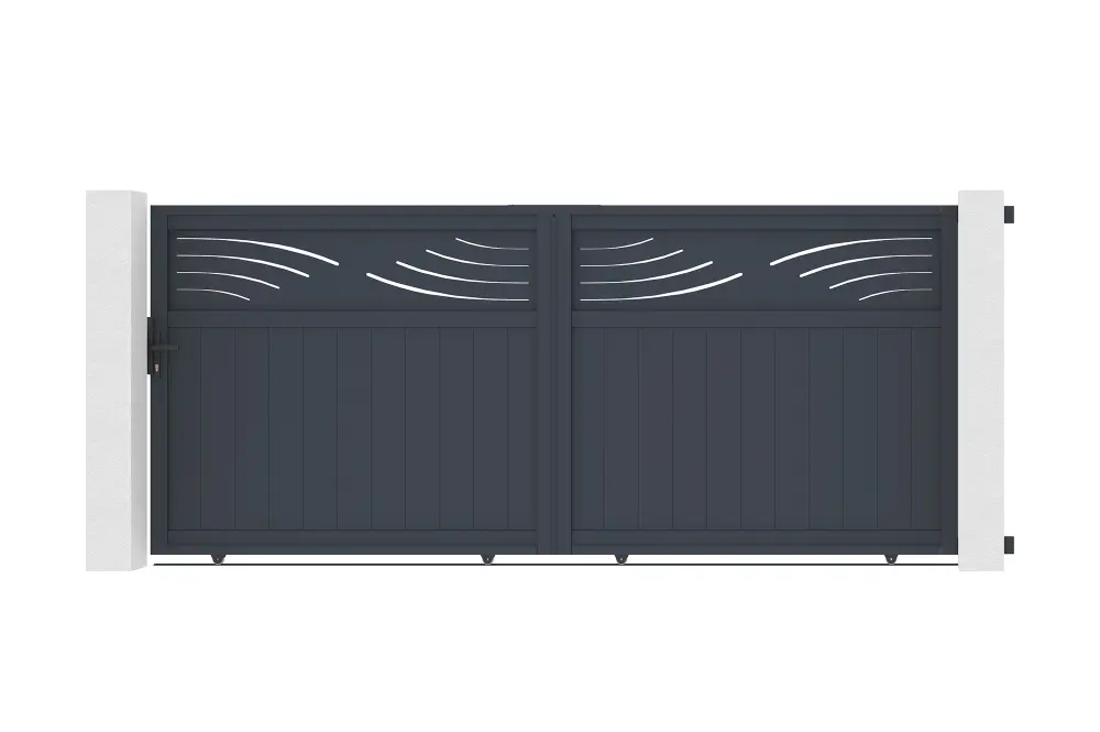 Puerta corredera de aluminio 3,7m halti .160cm