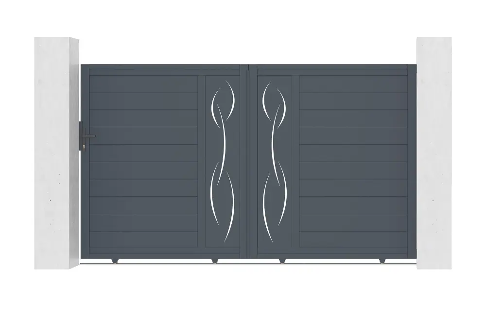 Puerta corredera de aluminio life 3m h.180cm