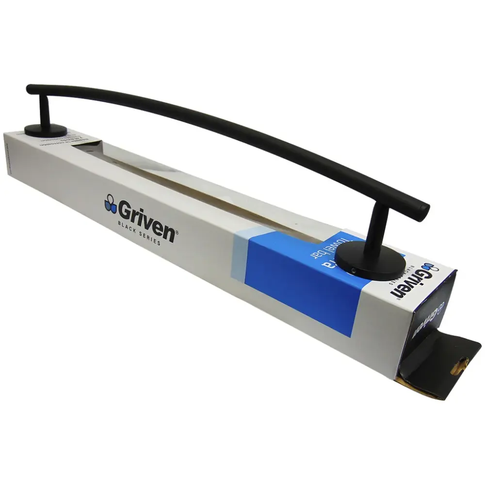 Portarrollos de Papel Barra Toallera de 60CM en acabado Negro Mate