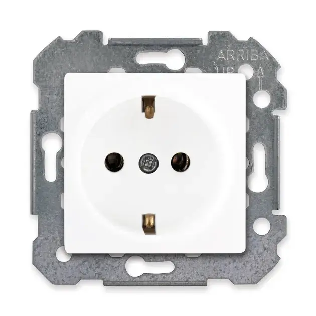 Base de enchufe delta viva siemens blanco