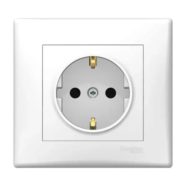 Enchufe schuko sedna blanco schneider