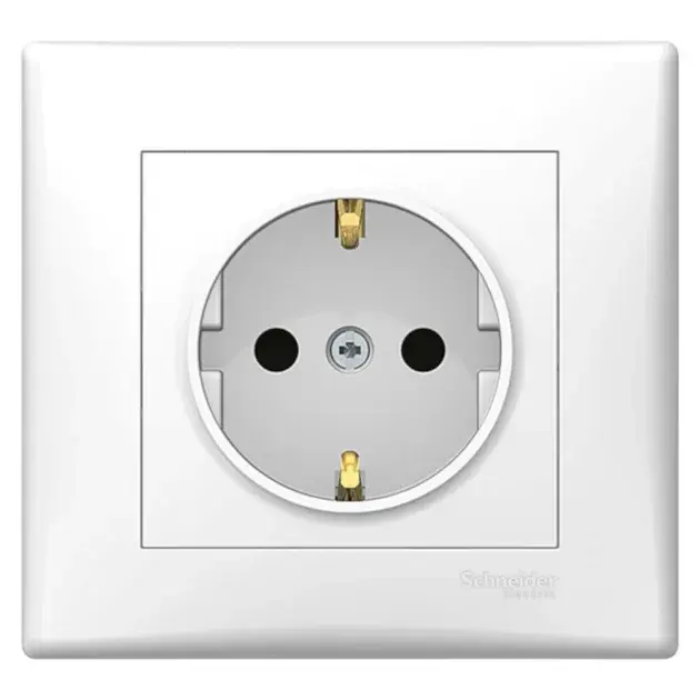 Pack enchufes blanco Sedna 5 uds schneider
