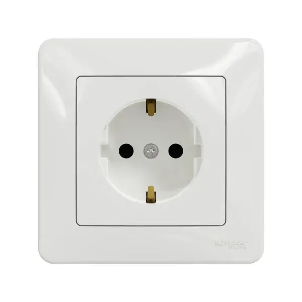 Pack enchufes New Sedna blanco 5 uds schneider