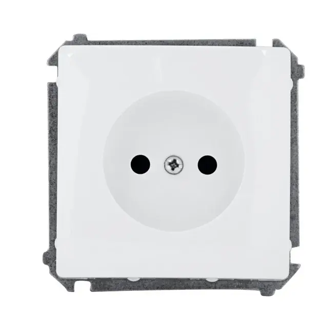 Base de enchufe 2p simon basic blanco