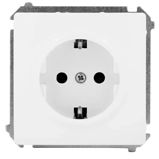 Base de enchufe 2p + tt simon basic blanco