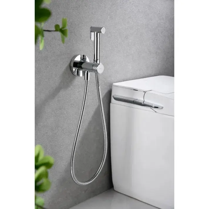 Mice - ducha higiénica empotrada - grifo bidet empotrado color cromo