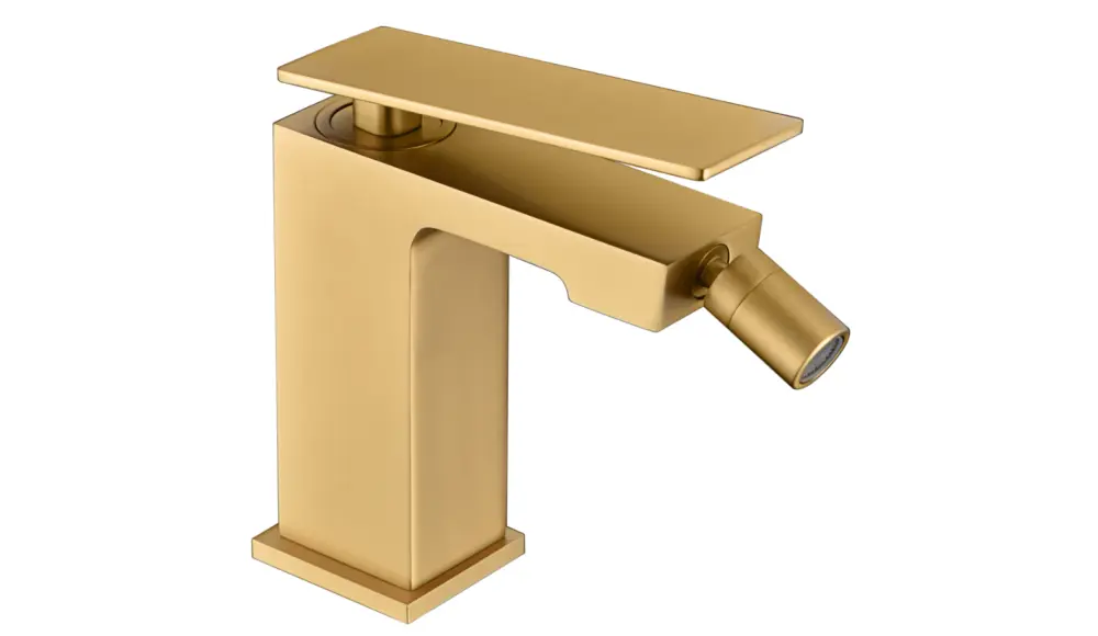Mice- grifo monomando de bidet- mezclador de wc - color oro cepillado