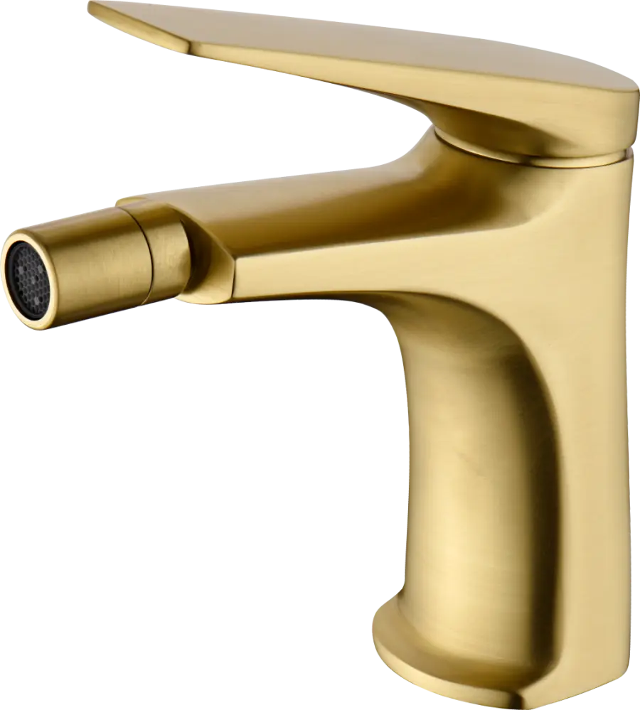 Monomando bidé oro cepillado delos