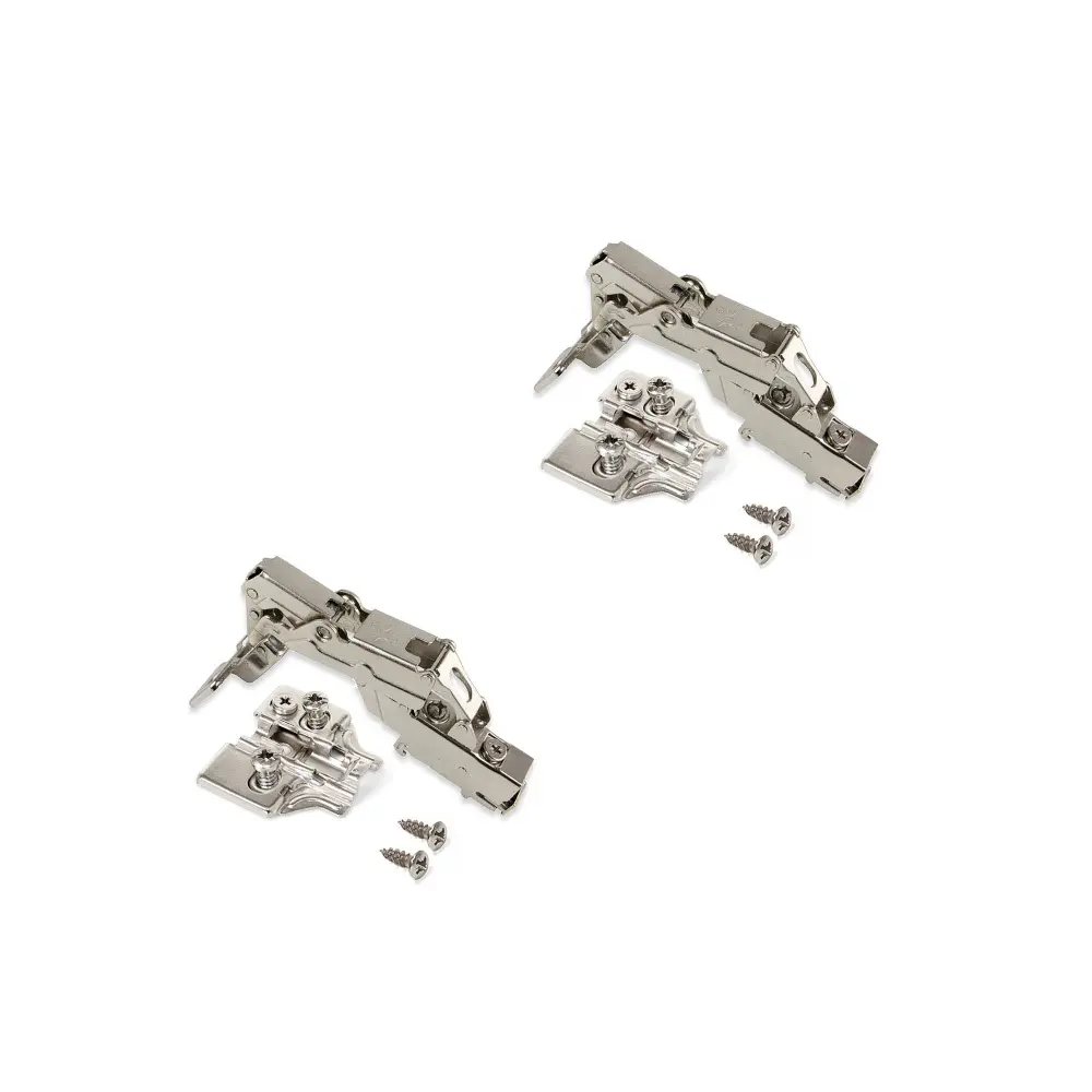 Kit de bisagra supercodo x91 de apertura 165º con cierre suave y Emuca