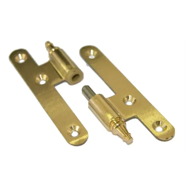 Pack 3 pernios latón 100 mm izq canto curvo con fín