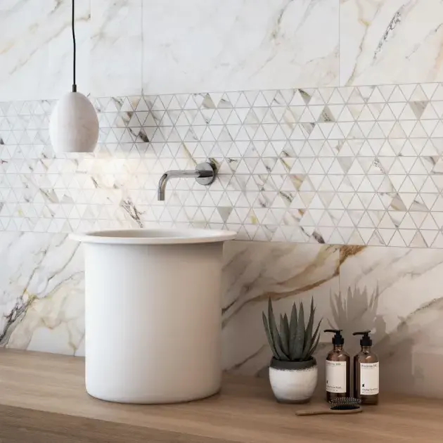 Revestimiento pasta blanca Salinas gold 30x60 cm