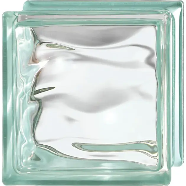 Bloque de vidrio agua reflejos caribe