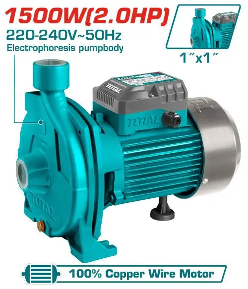 Sumergible para Pozo TWP215006 Pompe Centrifuge TOTAL 1500W 140 Lpm Domestique