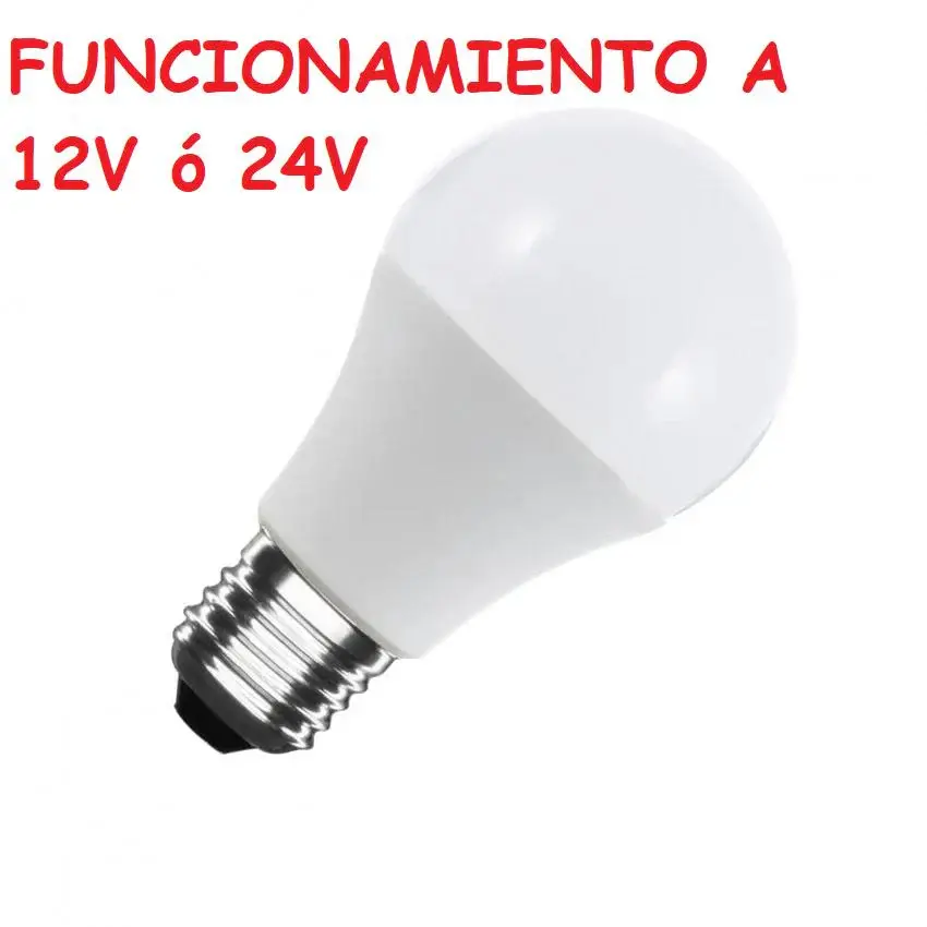 BOMBILLA LED A60 12V - 24V 10W E-27 4000K