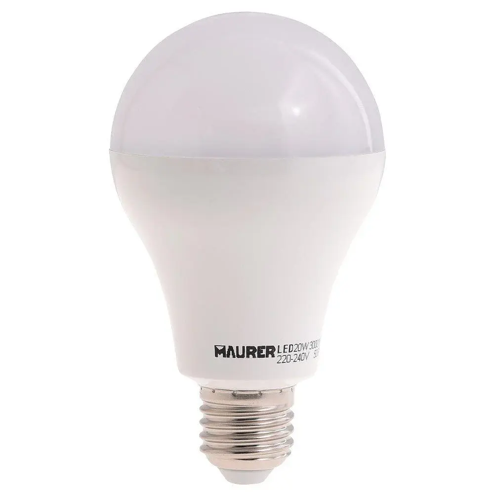 Bombilla Led Standar E27. 9 W. 60 W. 806 Lúmenes. Luz calida. (3000°K). (Protección UV)