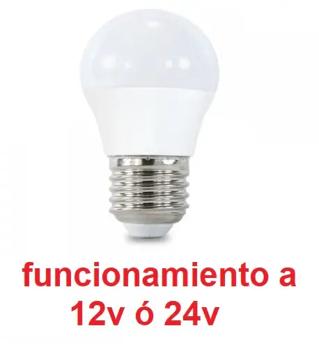 ESFERICA LED 12V - 24V 5w E-27 6500K