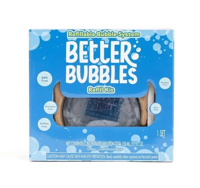 Kit de recarga Better Bubbles concentrado 6 piezas con varitas de 2 piezas con Base E40